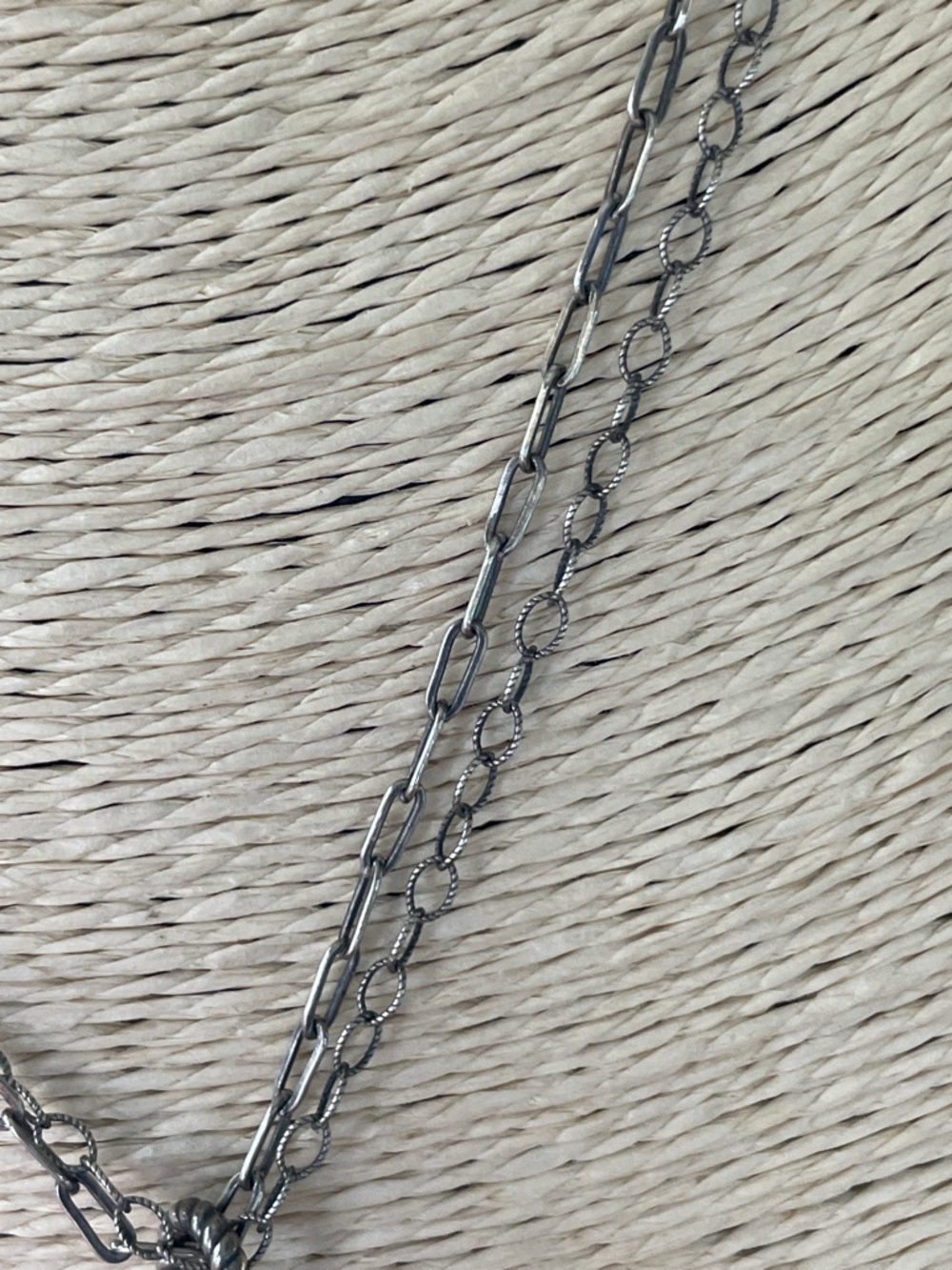 Vintage Silpada Double Stranded Sterling and Pearl Necklace - Picture 3 of 6